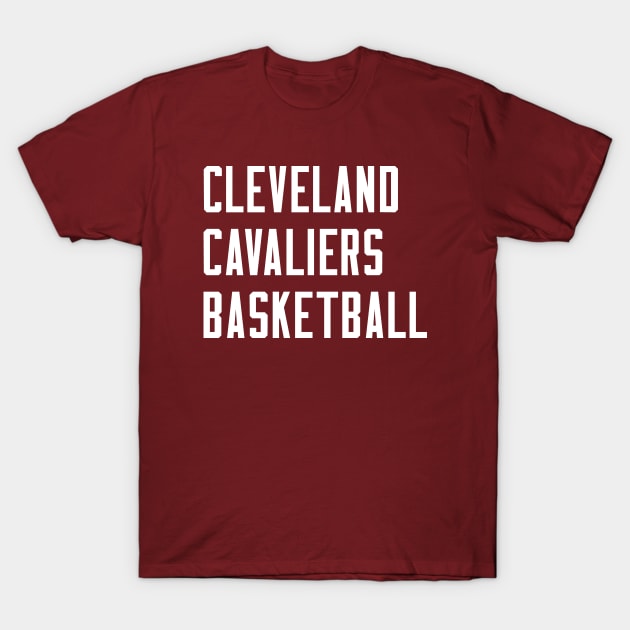 Cavs Basketball T-Shirt by Buff Geeks Art